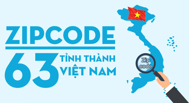 Mã zipcode 63 tỉnh thành Việt Nam